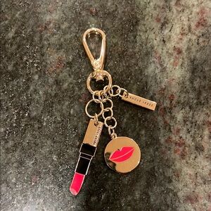Bobbi Brown Gold Keychain with charms